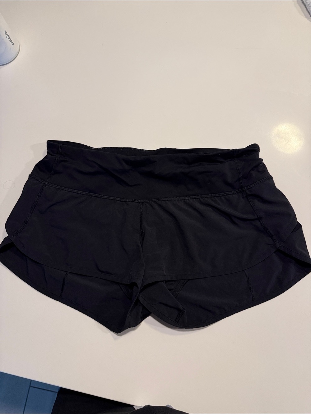 lululemon athletica Black Layered Running Shorts